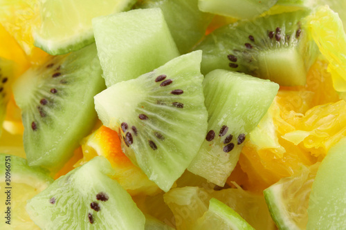 Sliced fruits