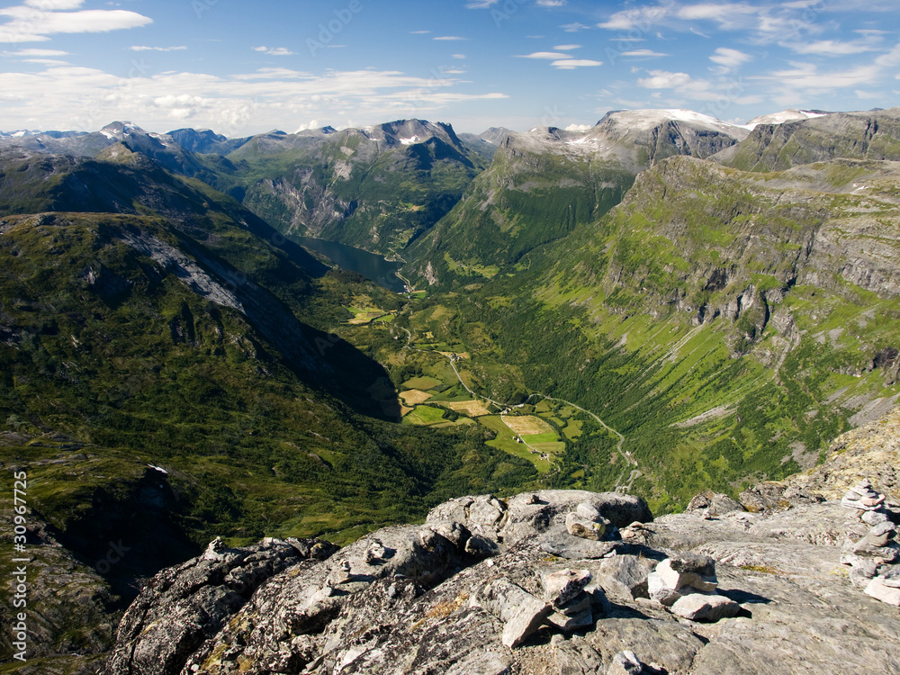 Geiranger fiord scenery, Norway