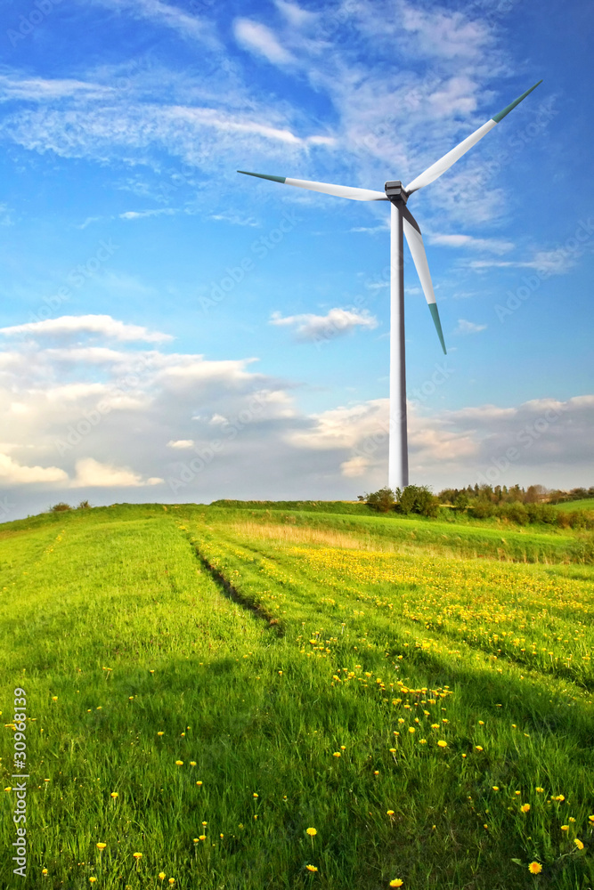 Turbine in the mountain