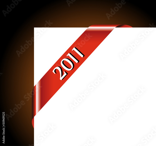 2011 New Year Ribbon for picture framing