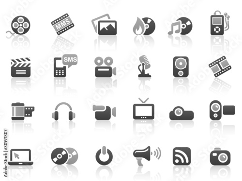 Black Gray Vector Icons