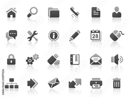 Black Gray Vector Icons
