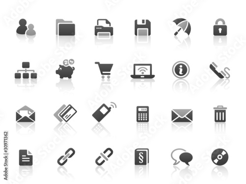 Black Gray Vector Icons