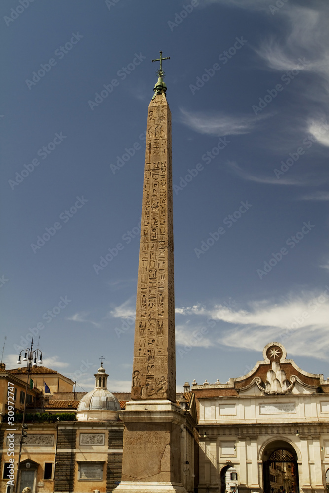 Plaza of The People Rome Obelisk