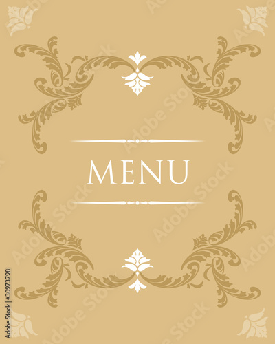 Menu cover design