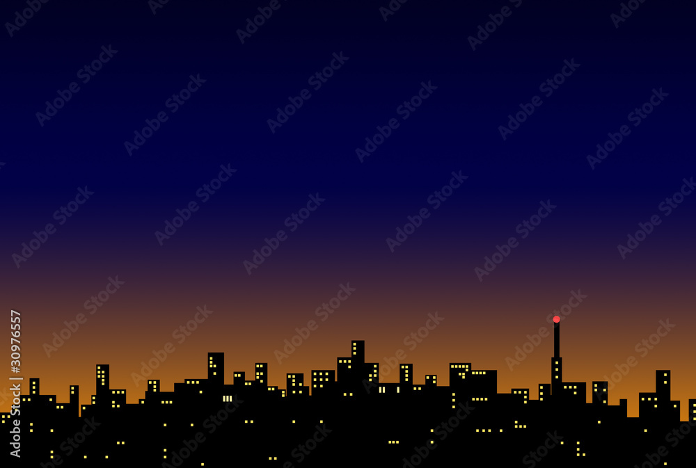 夜の都市風景