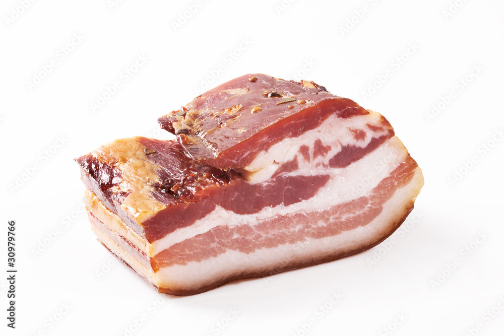 Cured bacon