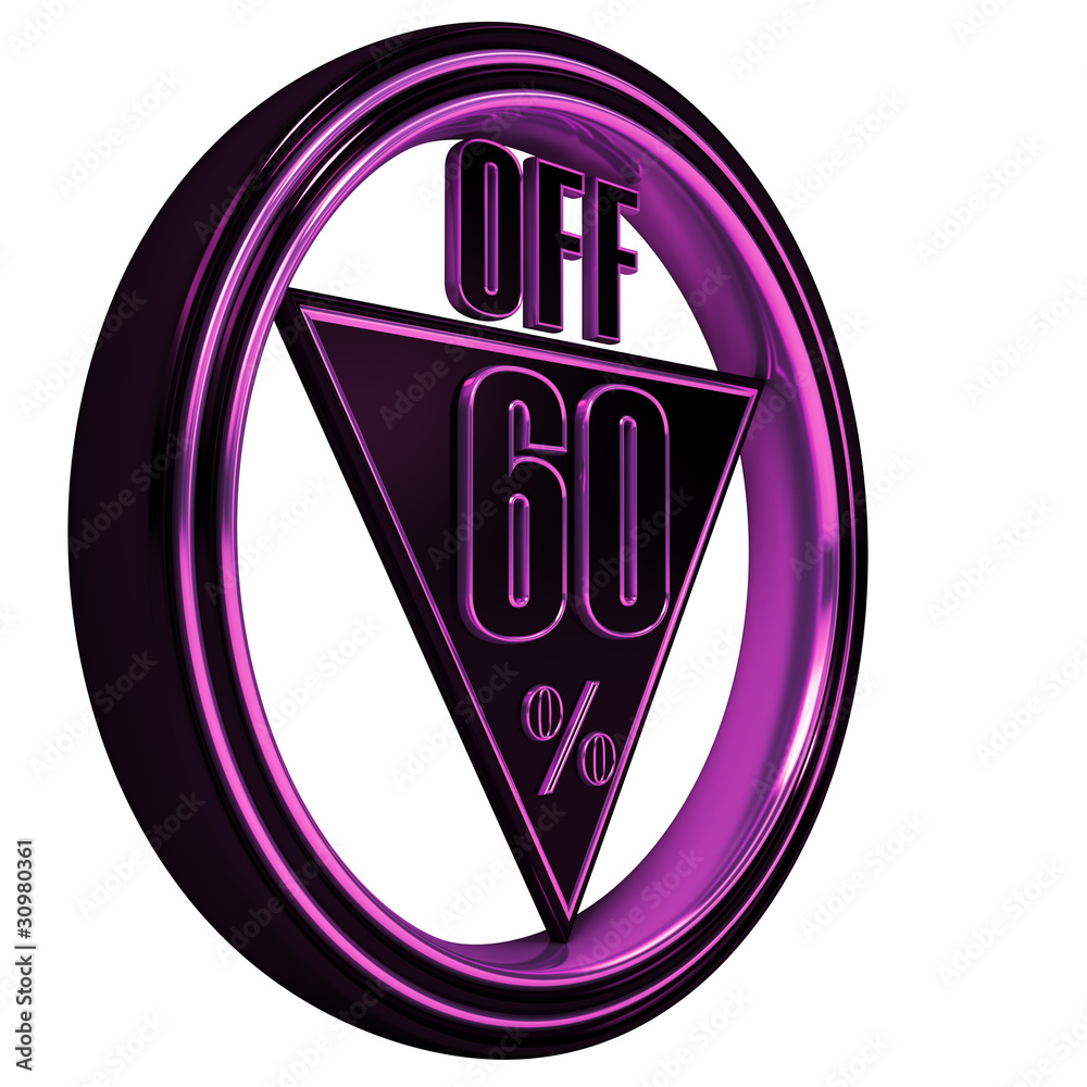 Gold metal sixty Percent on white Gold metal sixty Percent on white