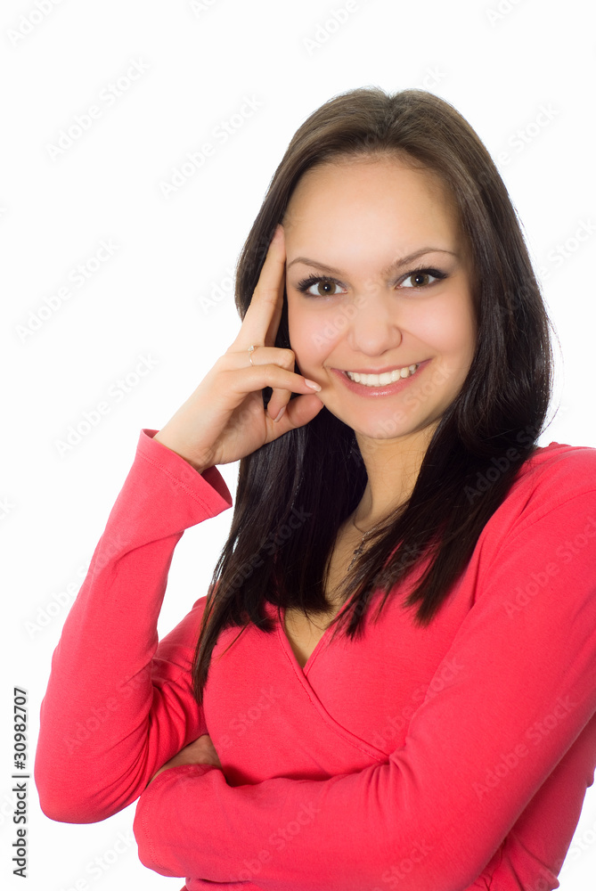 beautiful girl in the red beautiful girl in the red
