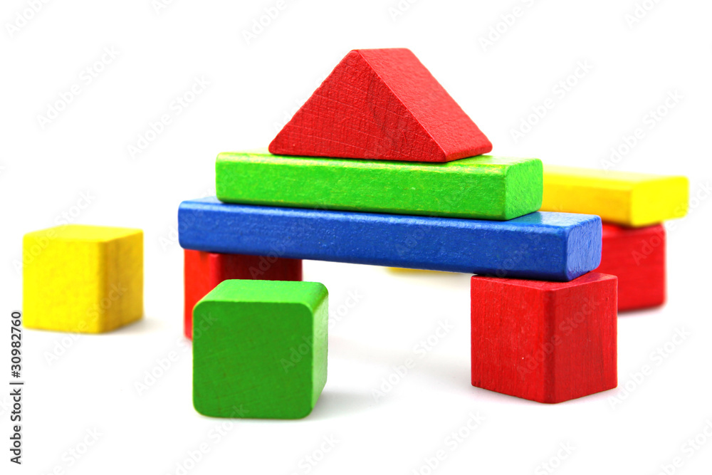 Wooden building blocks Wooden building blocks