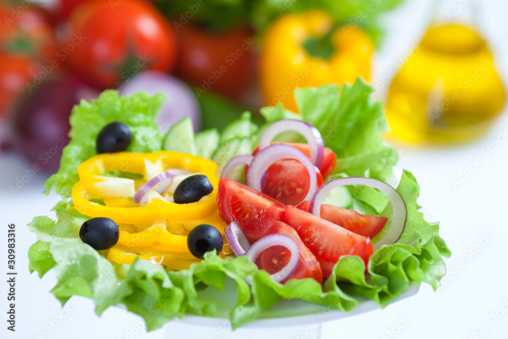 healthy food fresh vegetable salad