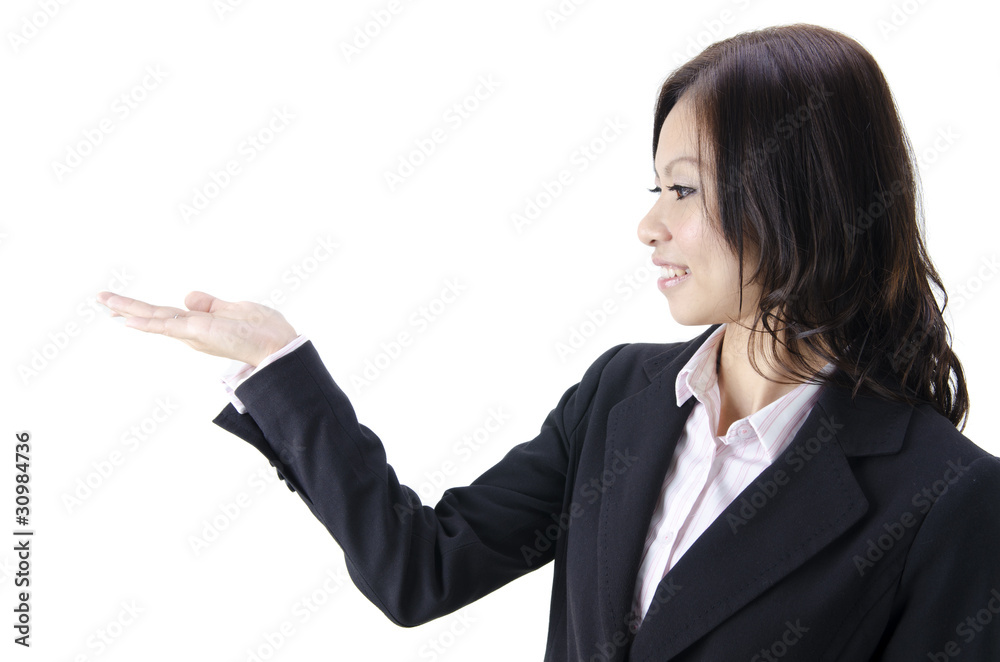asian business women showing hand asian business women showing hand