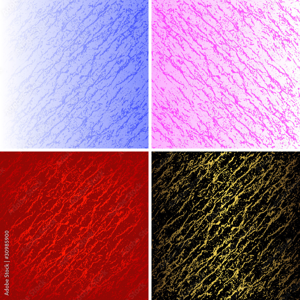 Fototapeta premium Set repeating grunge patterns