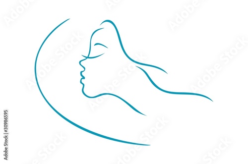 beautiful woman logo