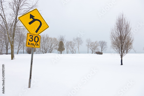 Speed limit sign 30km/h
