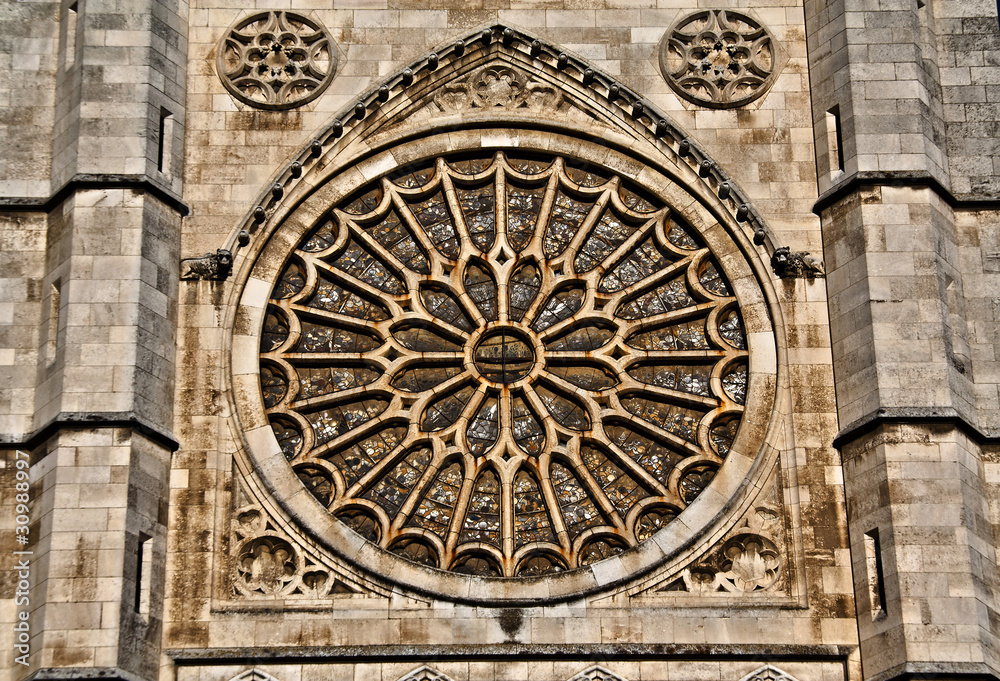 Rosetón catedral de León