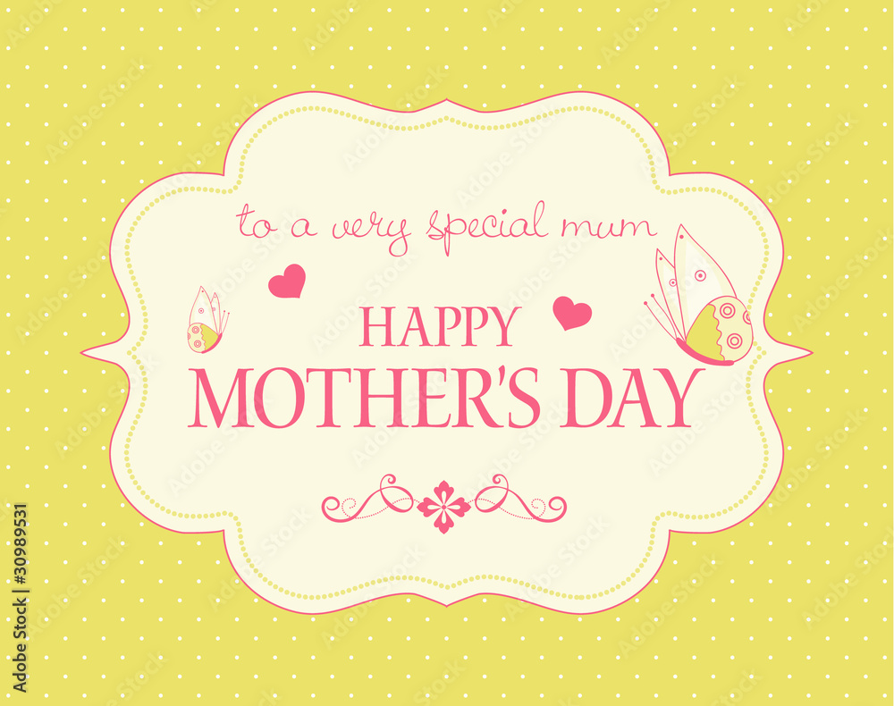A Happy Mother's Day greeting card A Happy Mother's Day greeting card