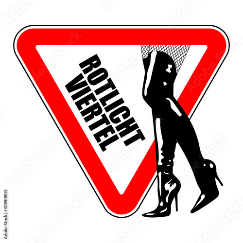 warnschild rotlicht-viertel I