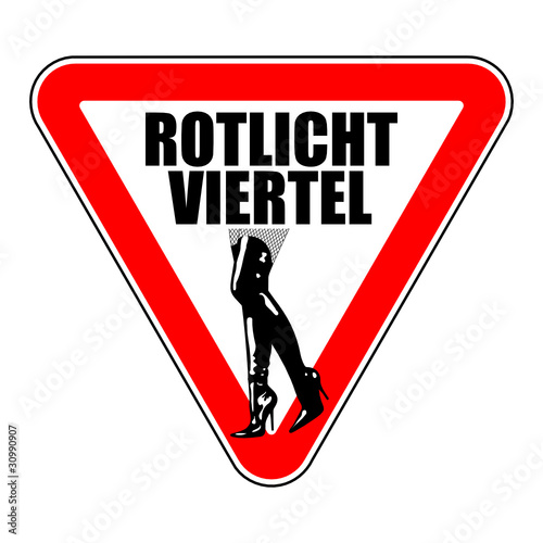 warnschild rotlicht-viertel II photo