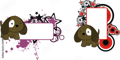 puppy cartoon copyspace