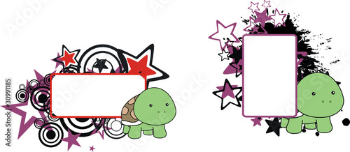 turtle baby cartoon copyspace
