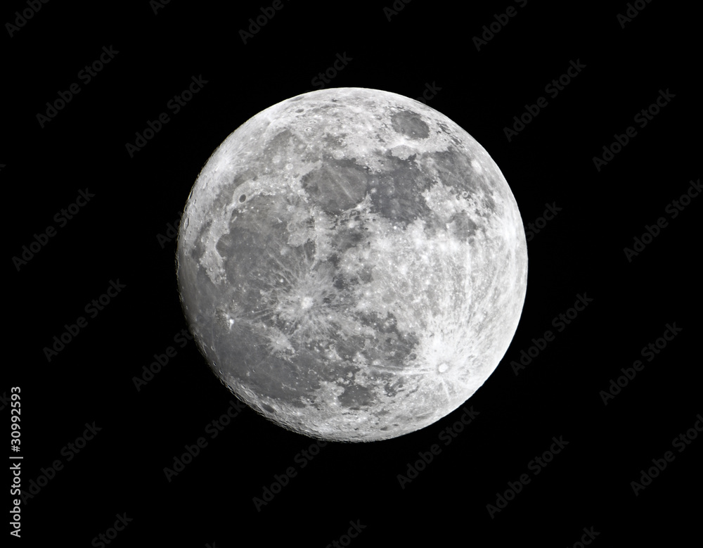 Waxing gibbous super moon, close to its perigee, March 2011 Waxing gibbous super moon, close to its perigee, March 2011