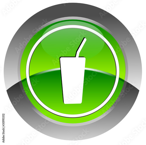 Drink glossy icon