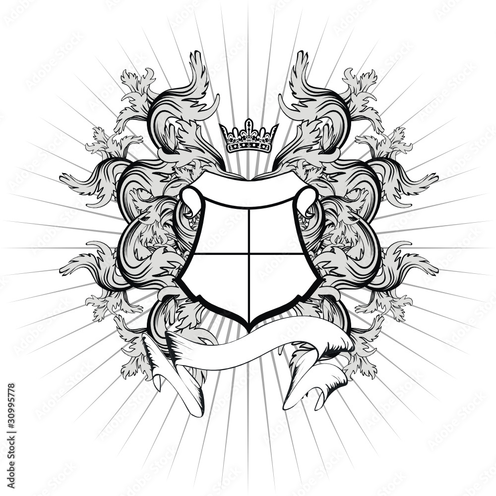 Obraz premium heraldic coat of arms shield