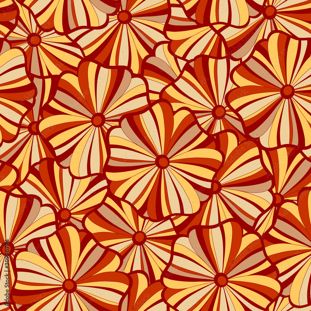 Obraz premium seamless background with abstract bright flowers