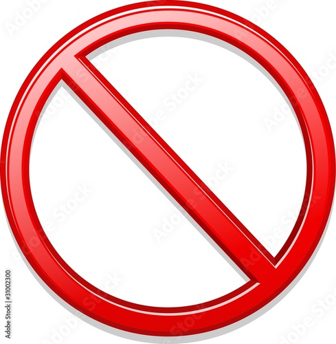 Proibito Vietato Simbolo-Forbidden Symbol-Vector