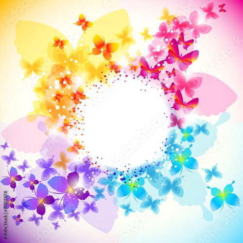 Fototapeta Elegant butterfly background with space for text