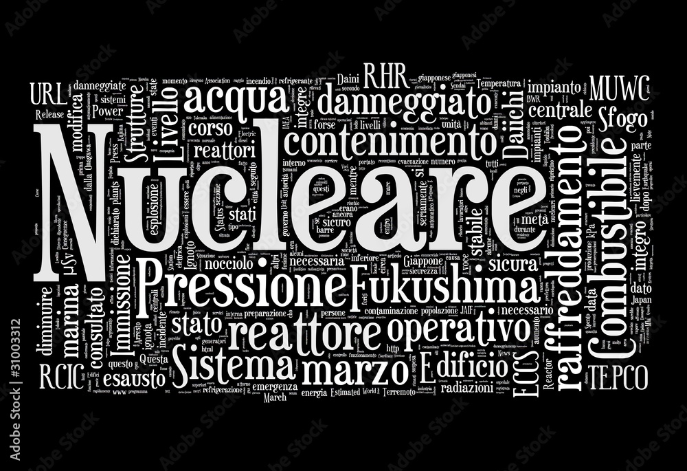 Fototapeta premium Pericolo Nucleare