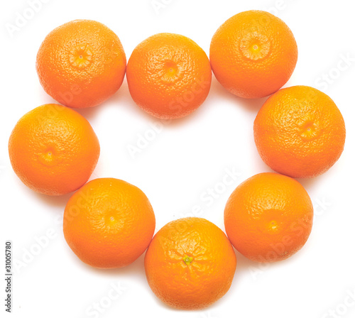 heart shaped tangerins