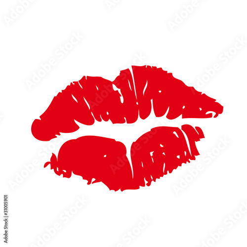 Love mouth illustration pleasure kiss vector