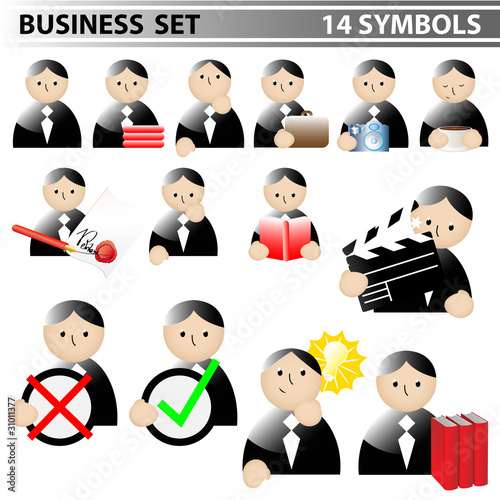 business set - 14 symbole