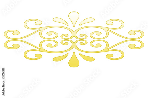 ornament hellgelb