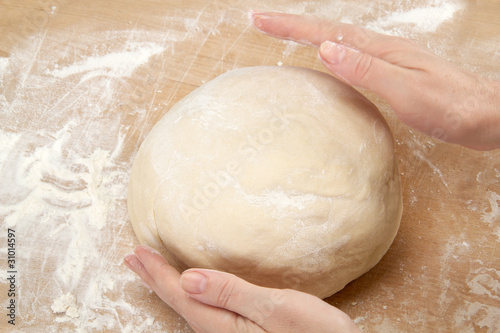 Kneading dough