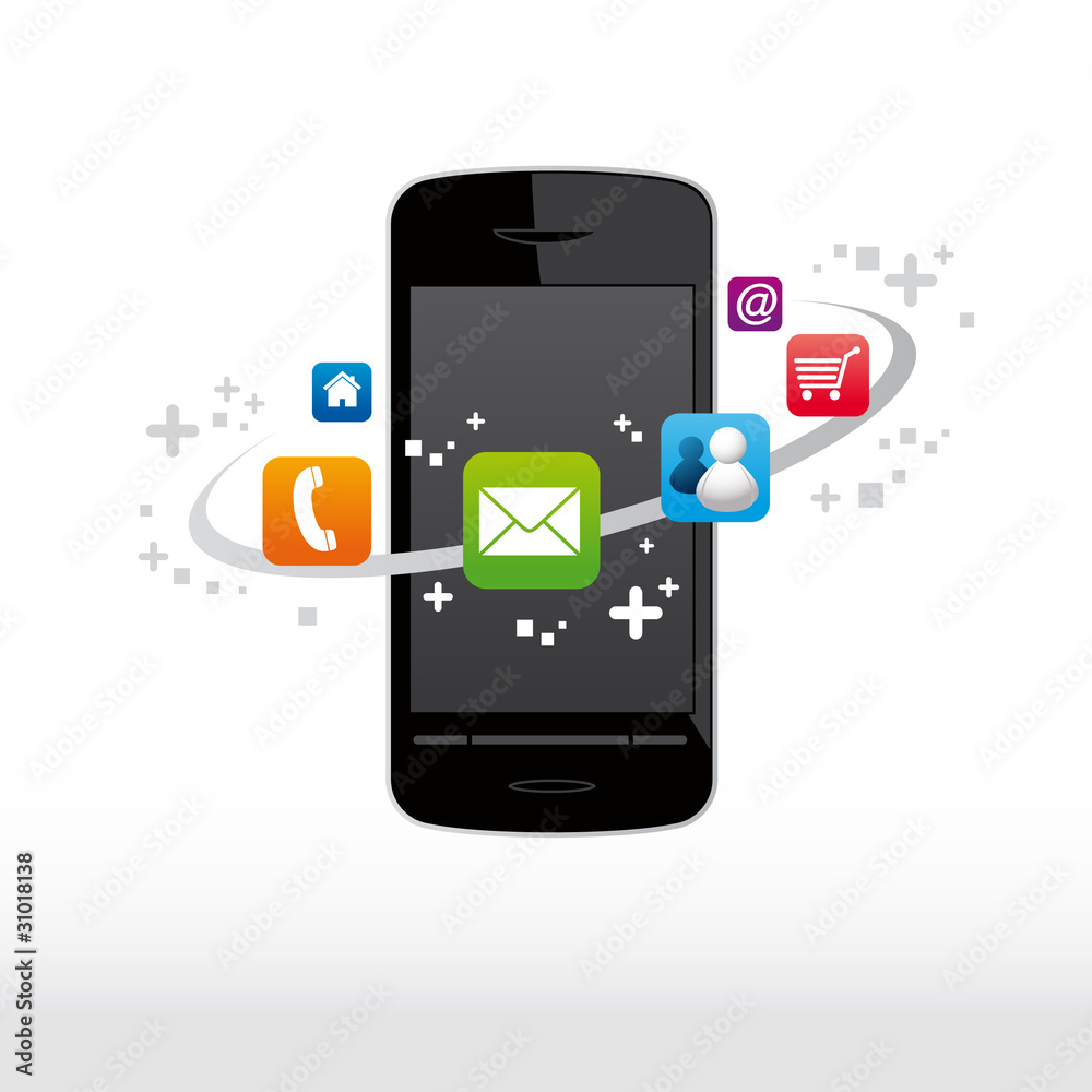 smartphone, téléphone portable, apps