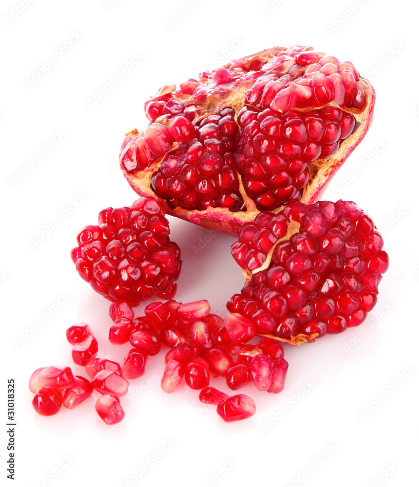 pomegranate isolated on white background pomegranate isolated on white background