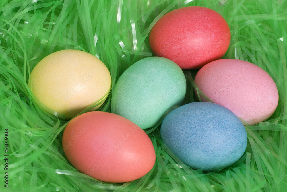 Easter Multi Colored Eggs Easter Multi Colored Eggs