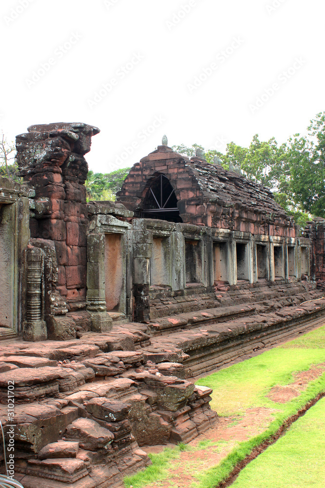 Ancient architecture at Prasat Phimai stone sanctuary, Korat