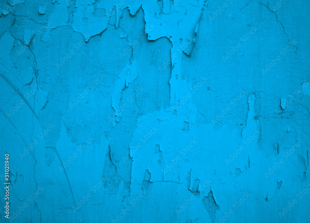 Blue Rough Grunge Wall