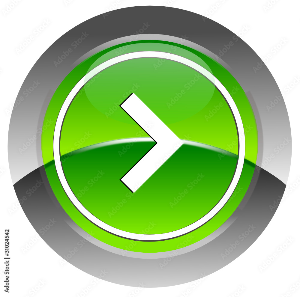 Right arrow glossy icon Right arrow glossy icon