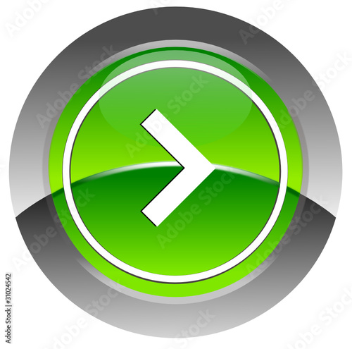Right arrow glossy icon