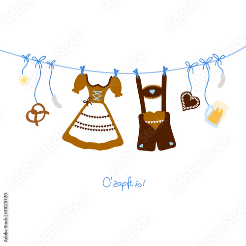 Octoberfest Symbols Hanging Brown