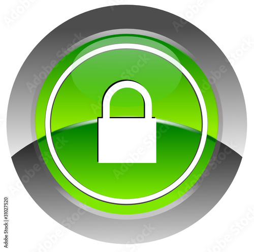 Security glossy icon