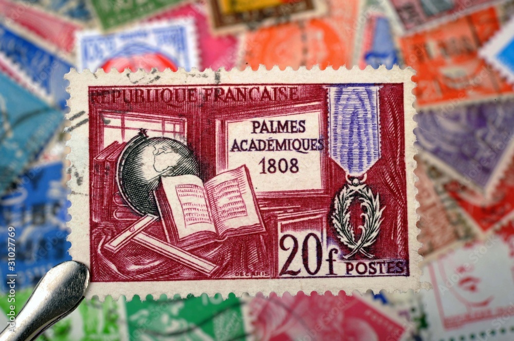 timbres - Palmes Académiques 1808 - philatélie France