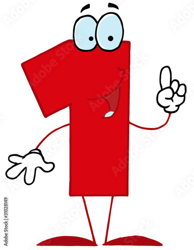 Funny Cartoon Numbers-1