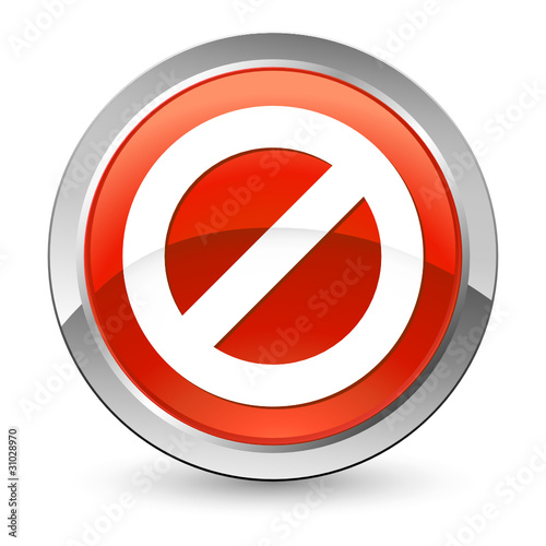 verboten, cancel - button