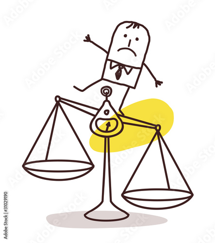 businessman and imbalance
